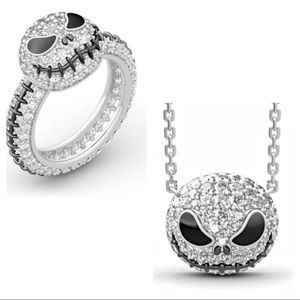 Jack Skellington ring & necklace set